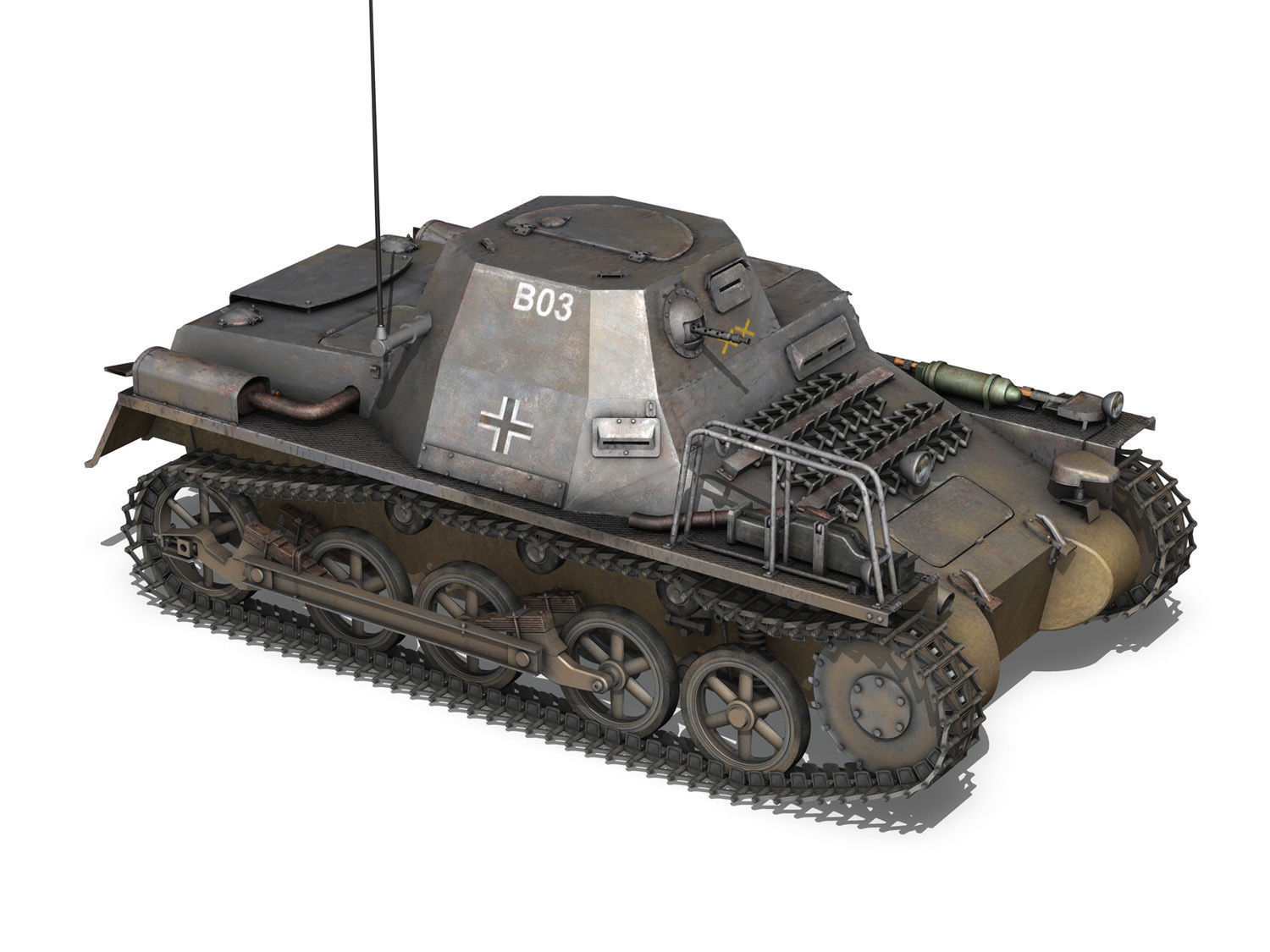 SDKFZ 265 - klPzBefWg - Ausf A - B03 3D model_6
