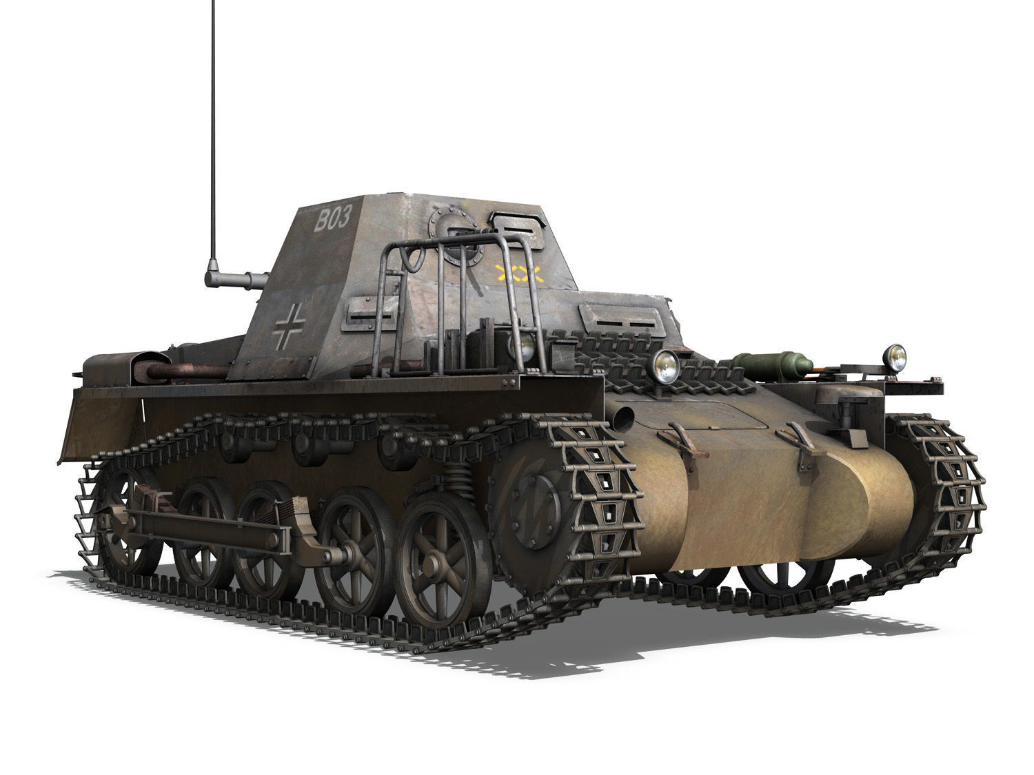 SDKFZ 265 - klPzBefWg - Ausf A - B03 3D model_7