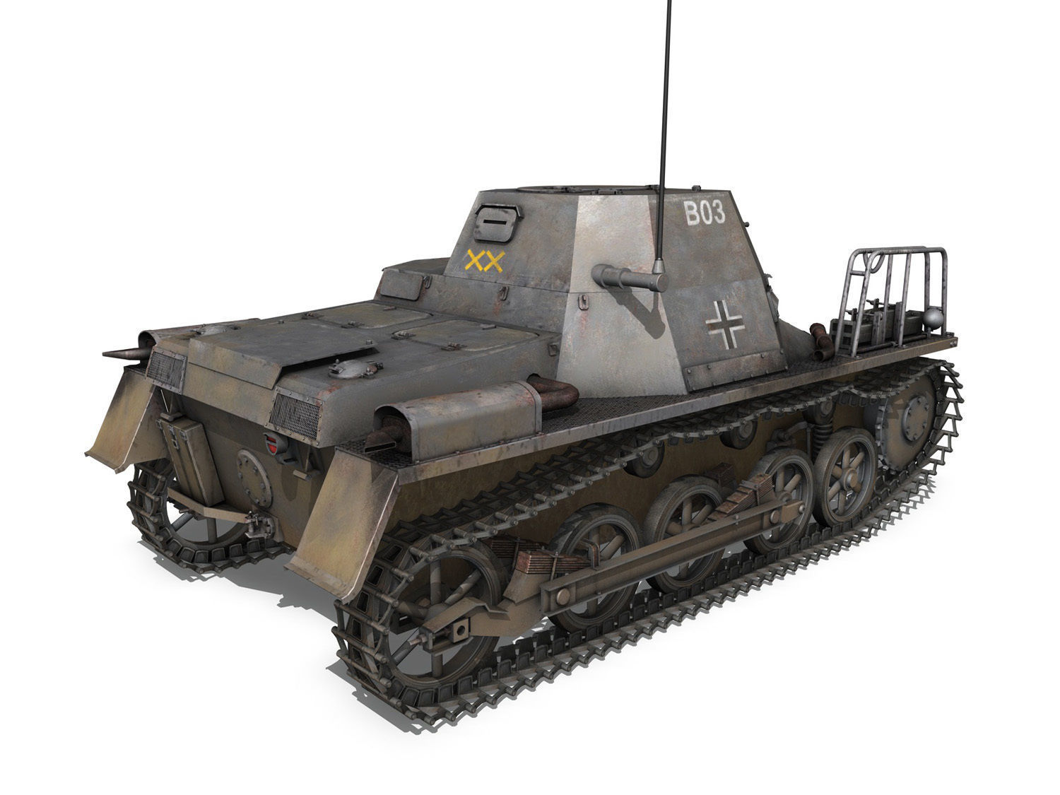 SDKFZ 265 - klPzBefWg - Ausf A - B03 3D model_5