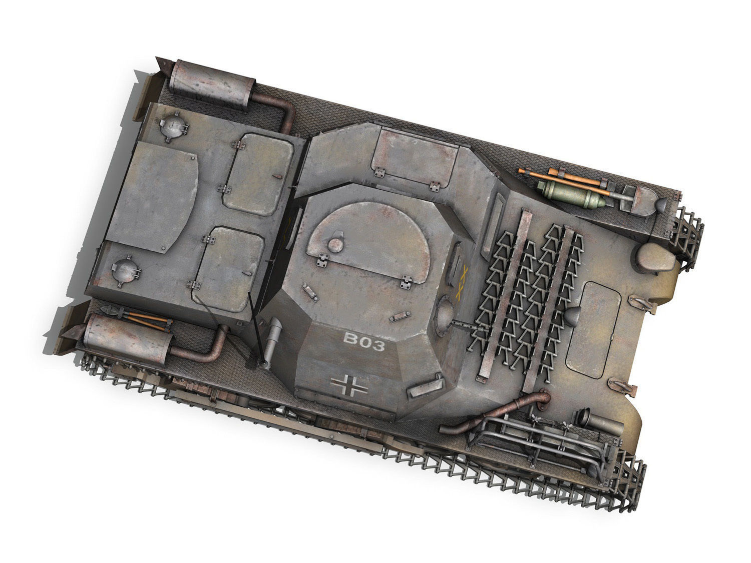 SDKFZ 265 - klPzBefWg - Ausf A - B03 3D model_8