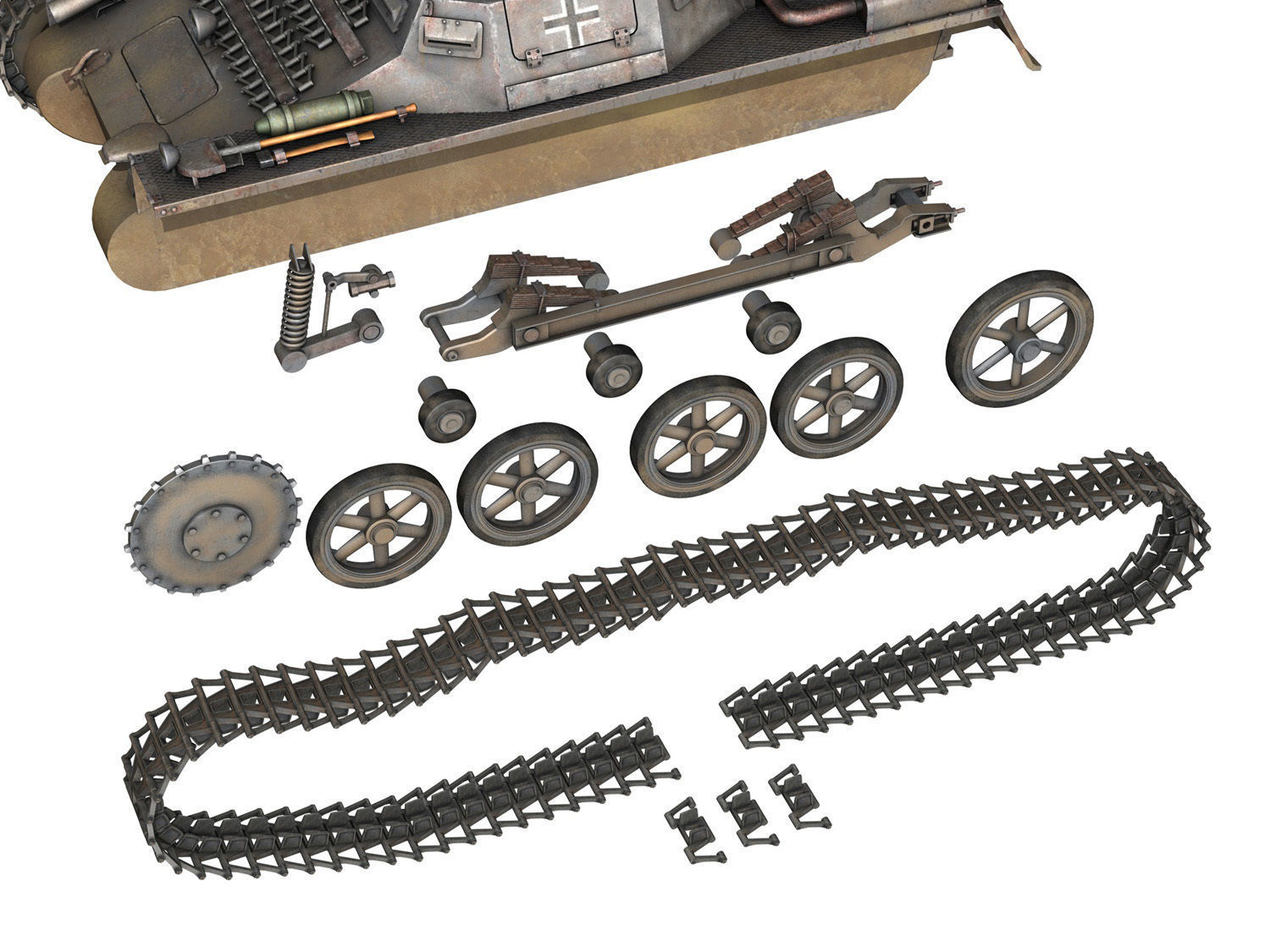 SDKFZ 265 - klPzBefWg - Ausf A - B03 3D model_10