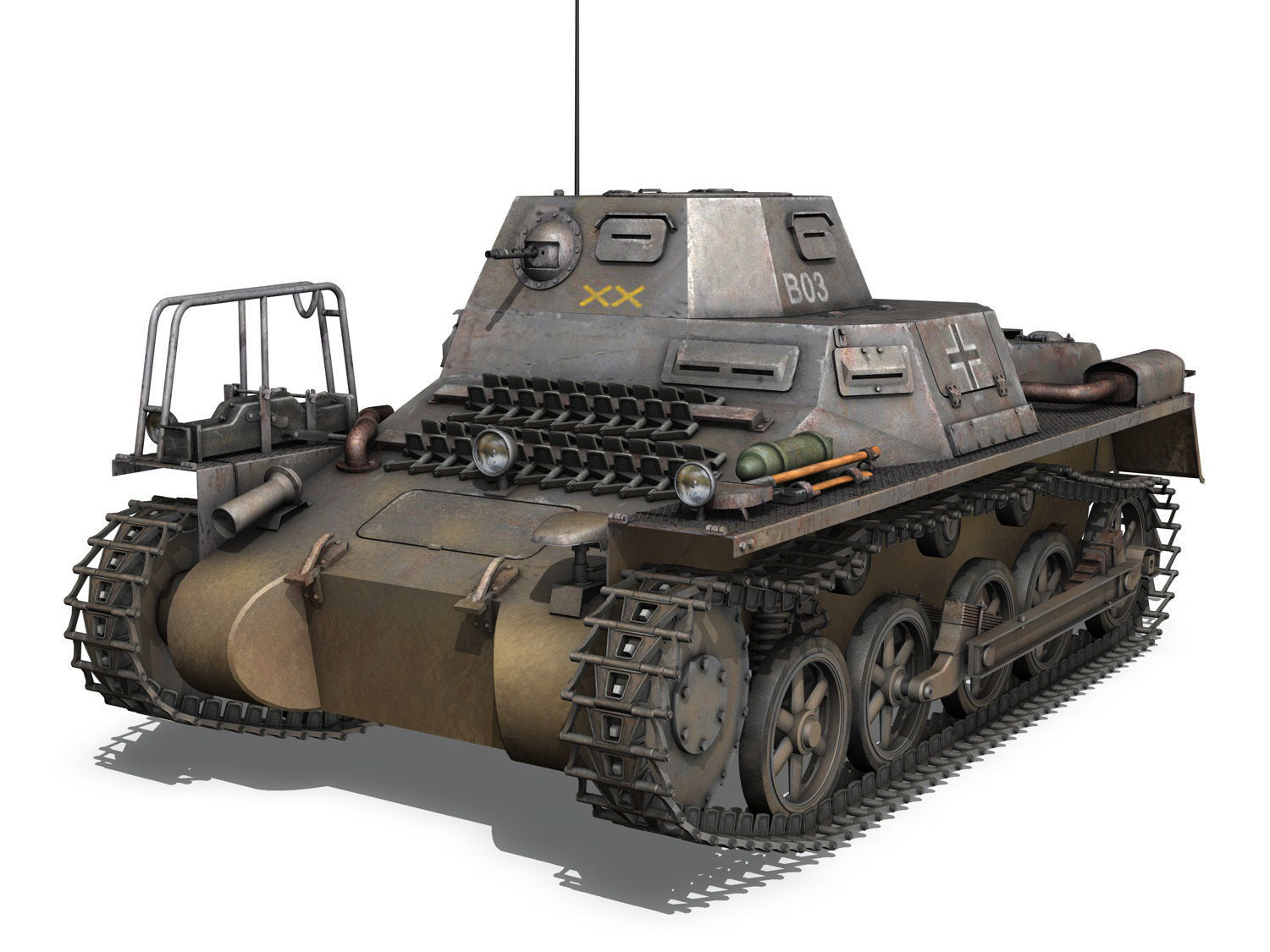 SDKFZ 265 - klPzBefWg - Ausf A - B03 3D model_1