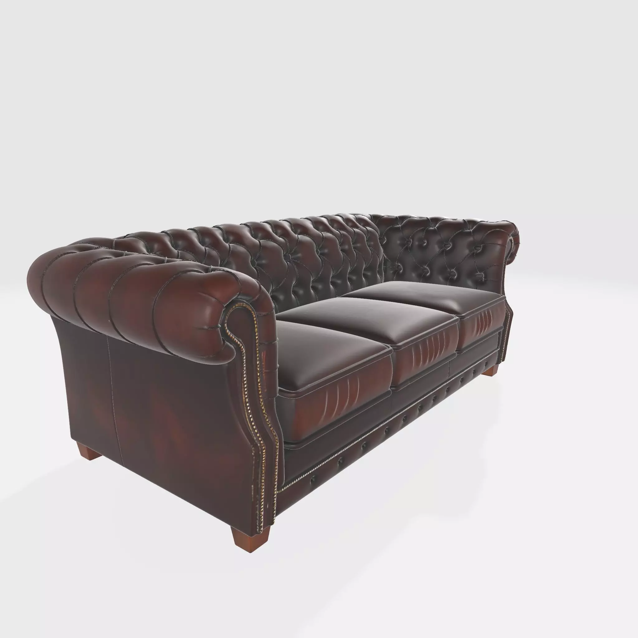 Sofa 34 Low-poly 3D model_1