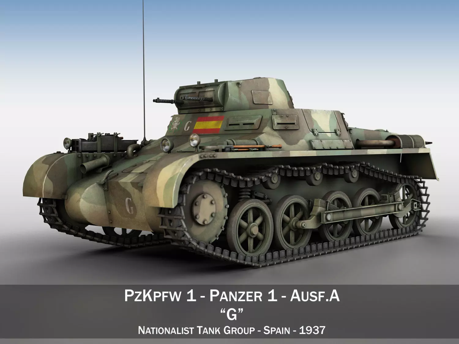 PzKpfw 1 - Panzer 1 - Ausf A  - G 3D model_0