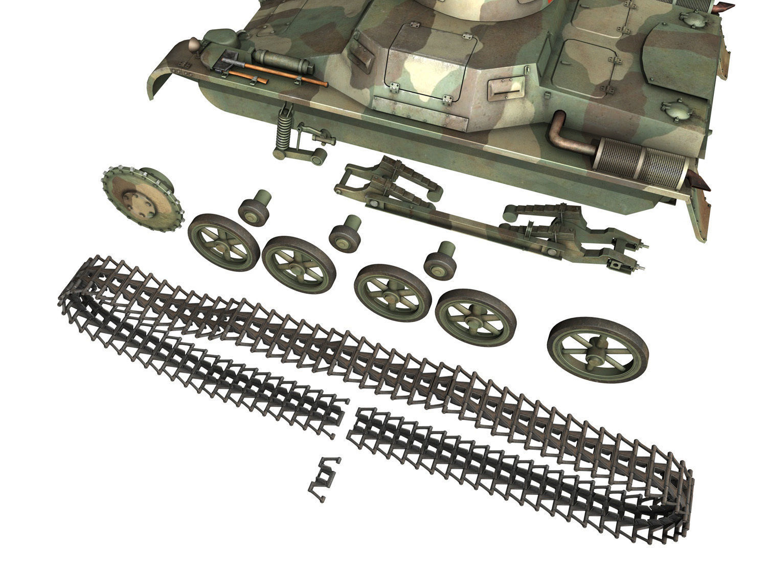 PzKpfw 1 - Panzer 1 - Ausf A  - G 3D model_9