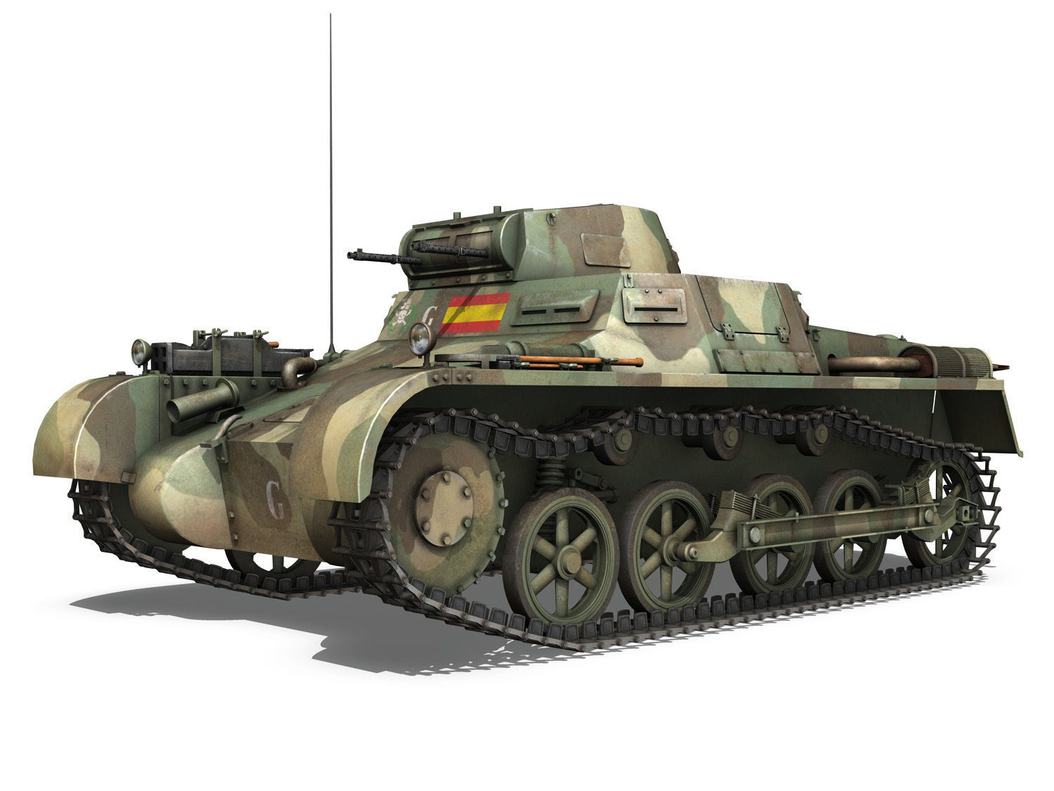 PzKpfw 1 - Panzer 1 - Ausf A  - G 3D model_1