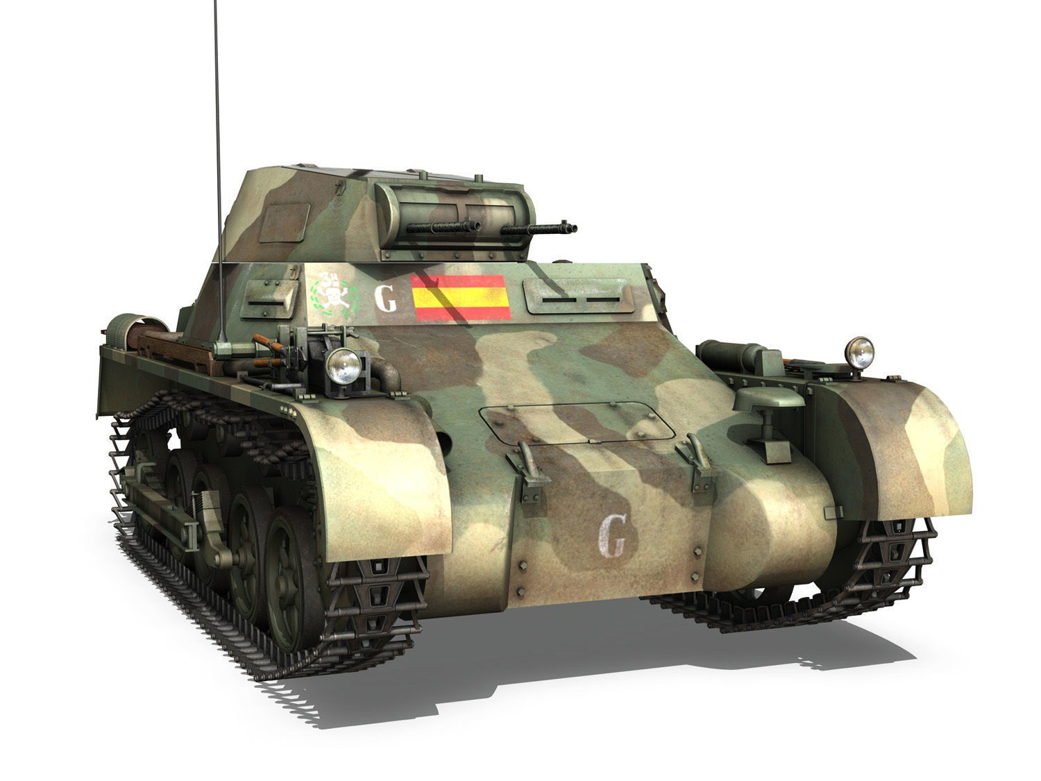 PzKpfw 1 - Panzer 1 - Ausf A  - G 3D model_7
