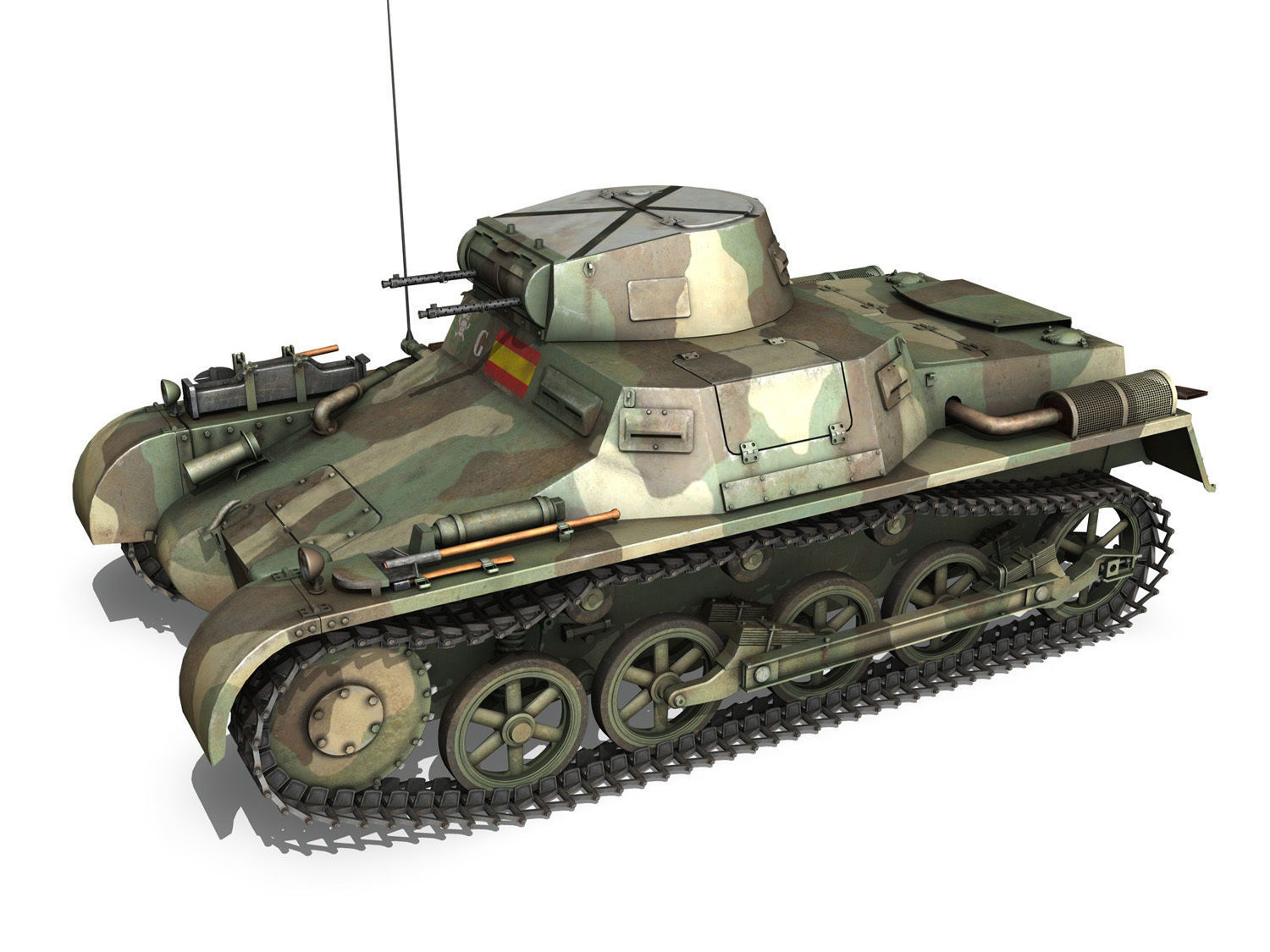PzKpfw 1 - Panzer 1 - Ausf A  - G 3D model_2