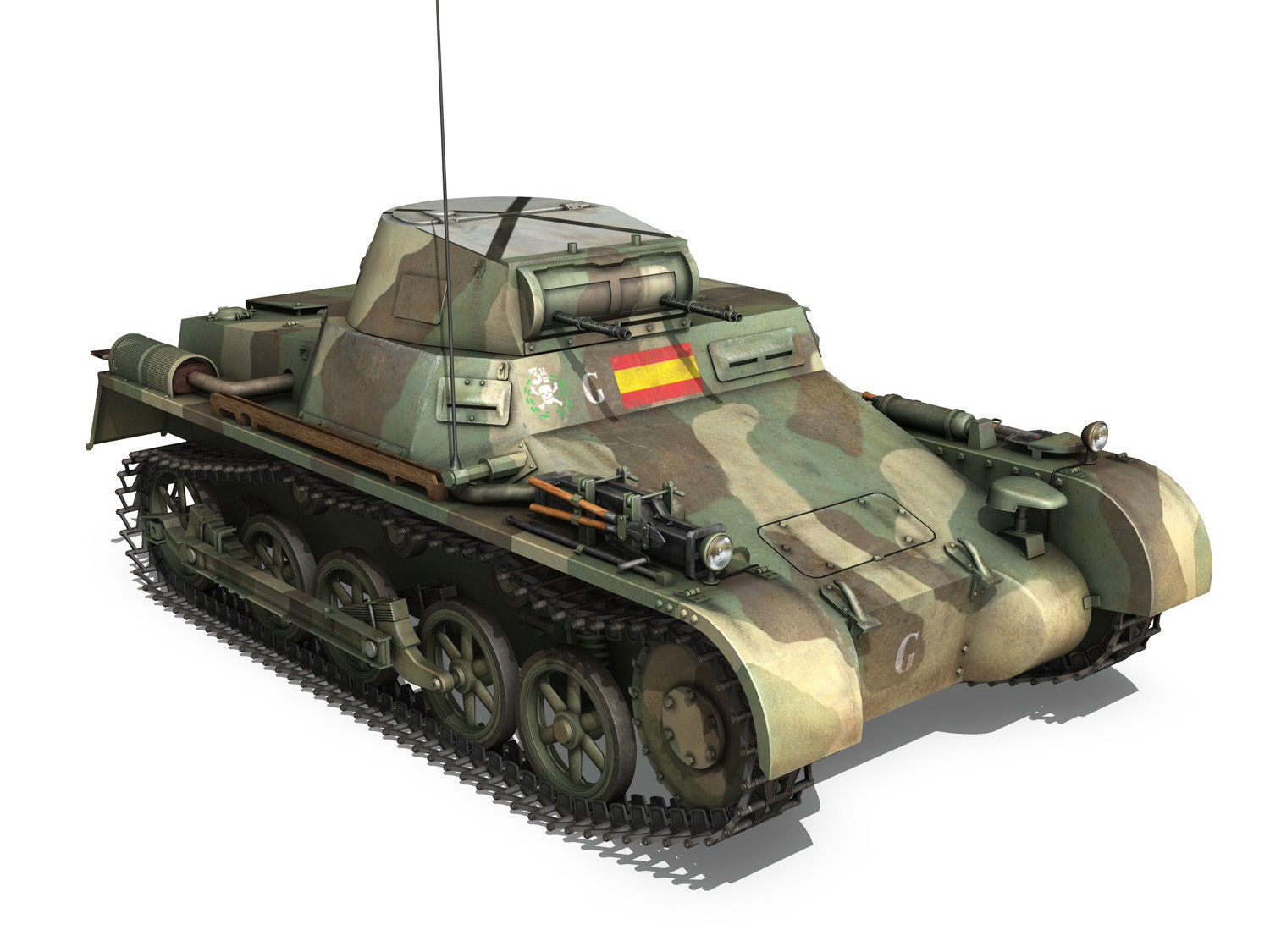 PzKpfw 1 - Panzer 1 - Ausf A  - G 3D model_6