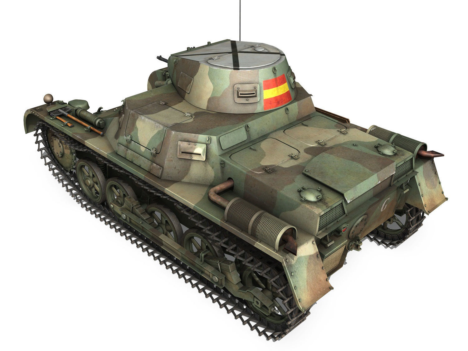 PzKpfw 1 - Panzer 1 - Ausf A  - G 3D model_4