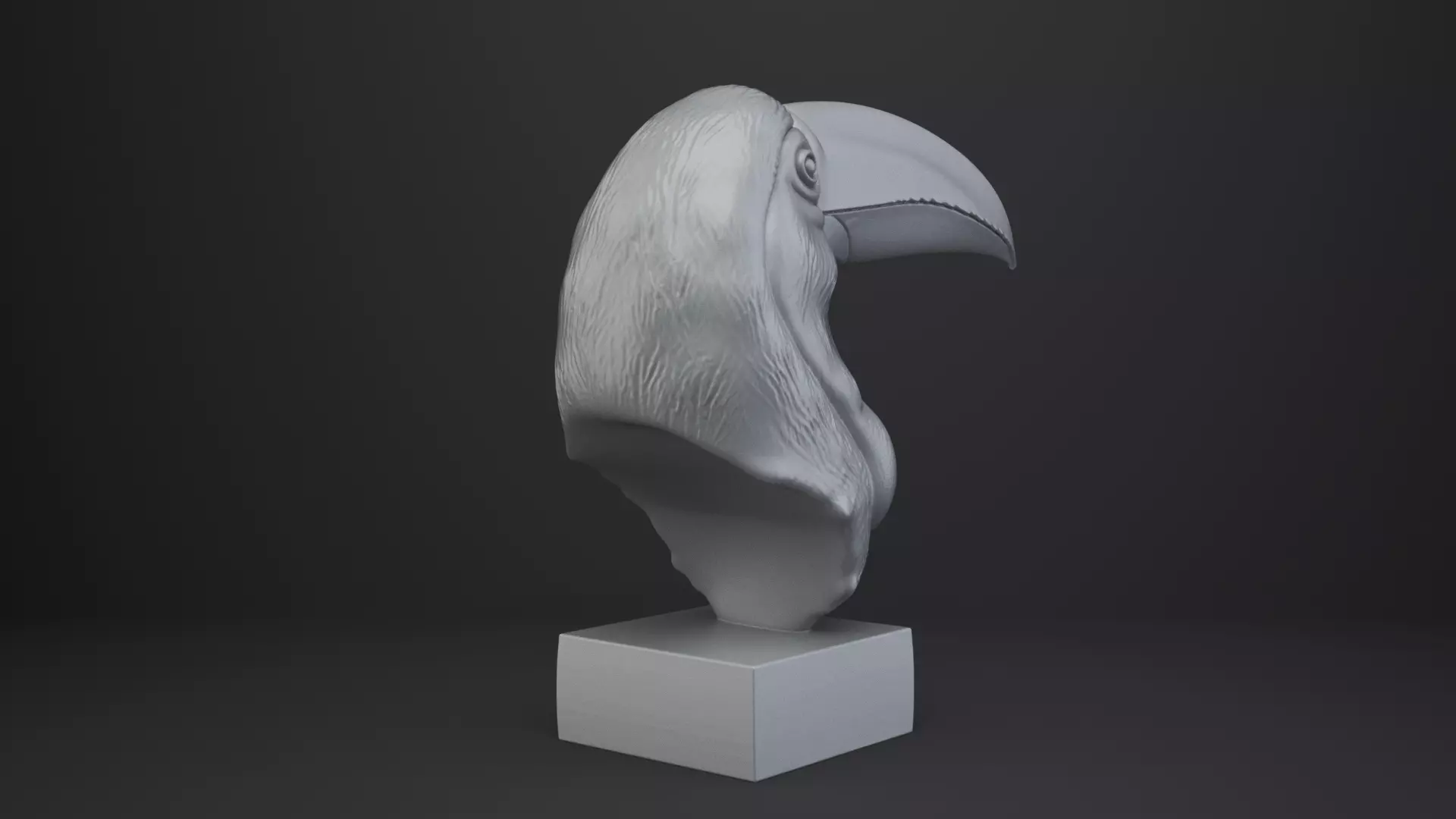 Toucan Bust - Animal Figurine 3D print model_6