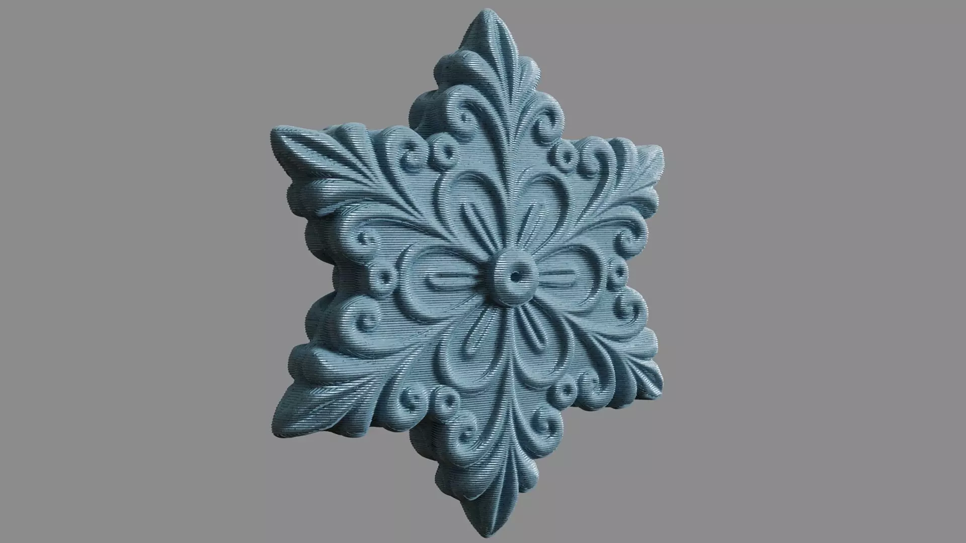 Snowflake 3D print model_0