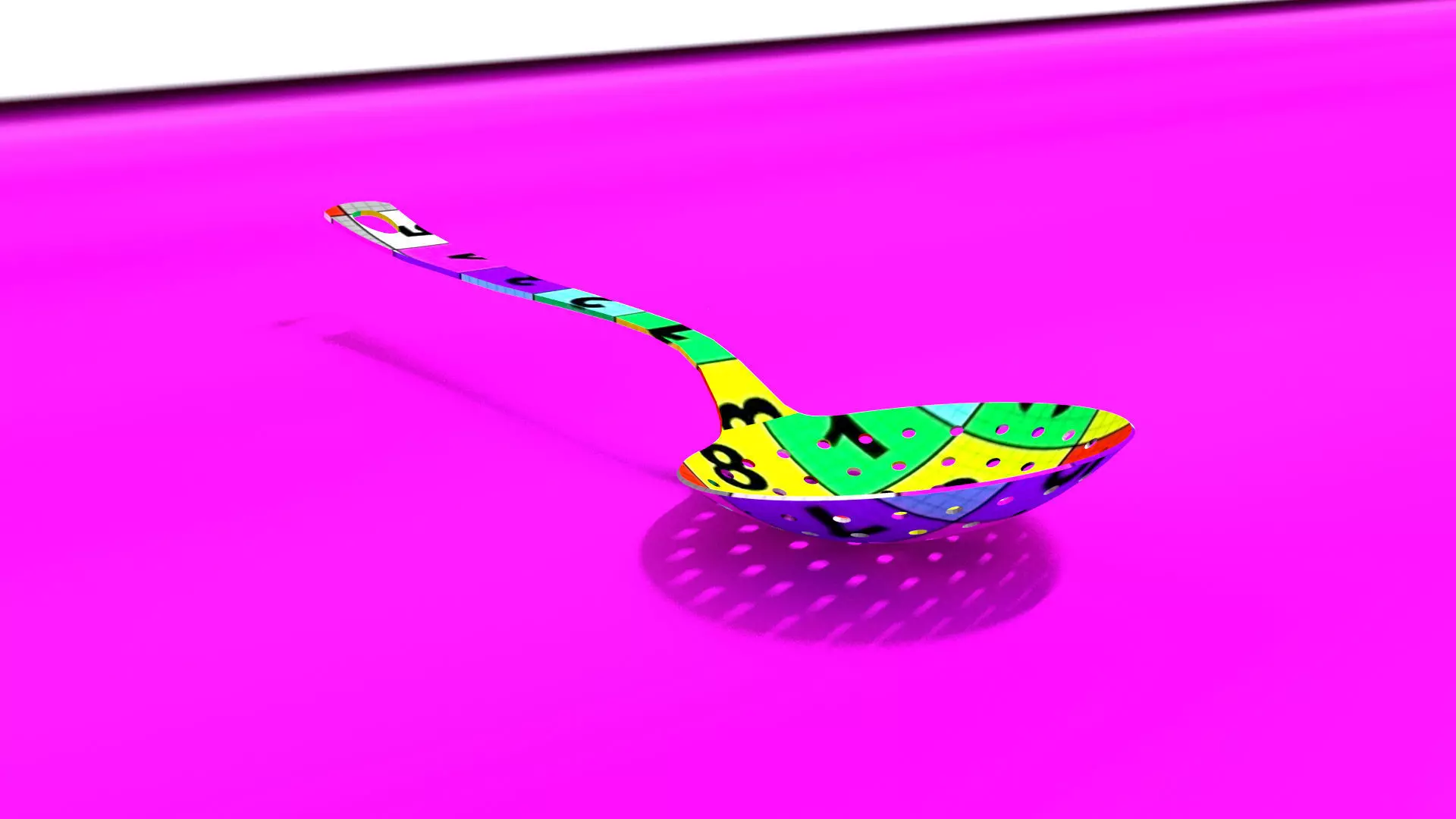 laos Draining Spoon Low-poly 3D model_11