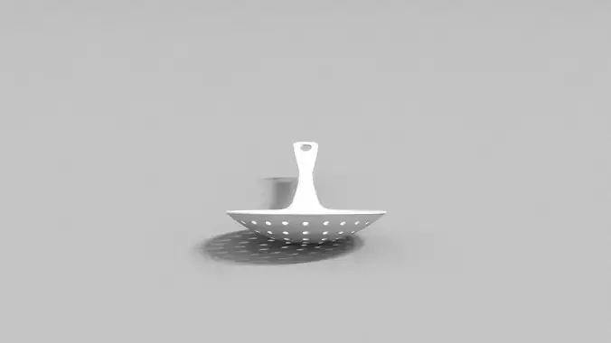 laos Draining Spoon Low-poly 3D model laos Draining Spoon Low-poly 3D model