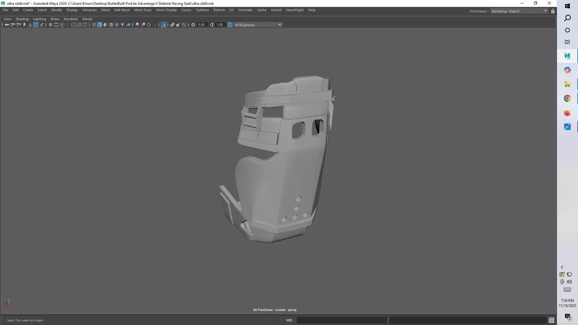 Ultra Shield VS Halo Full Containment Racing Seat 3D print model_8