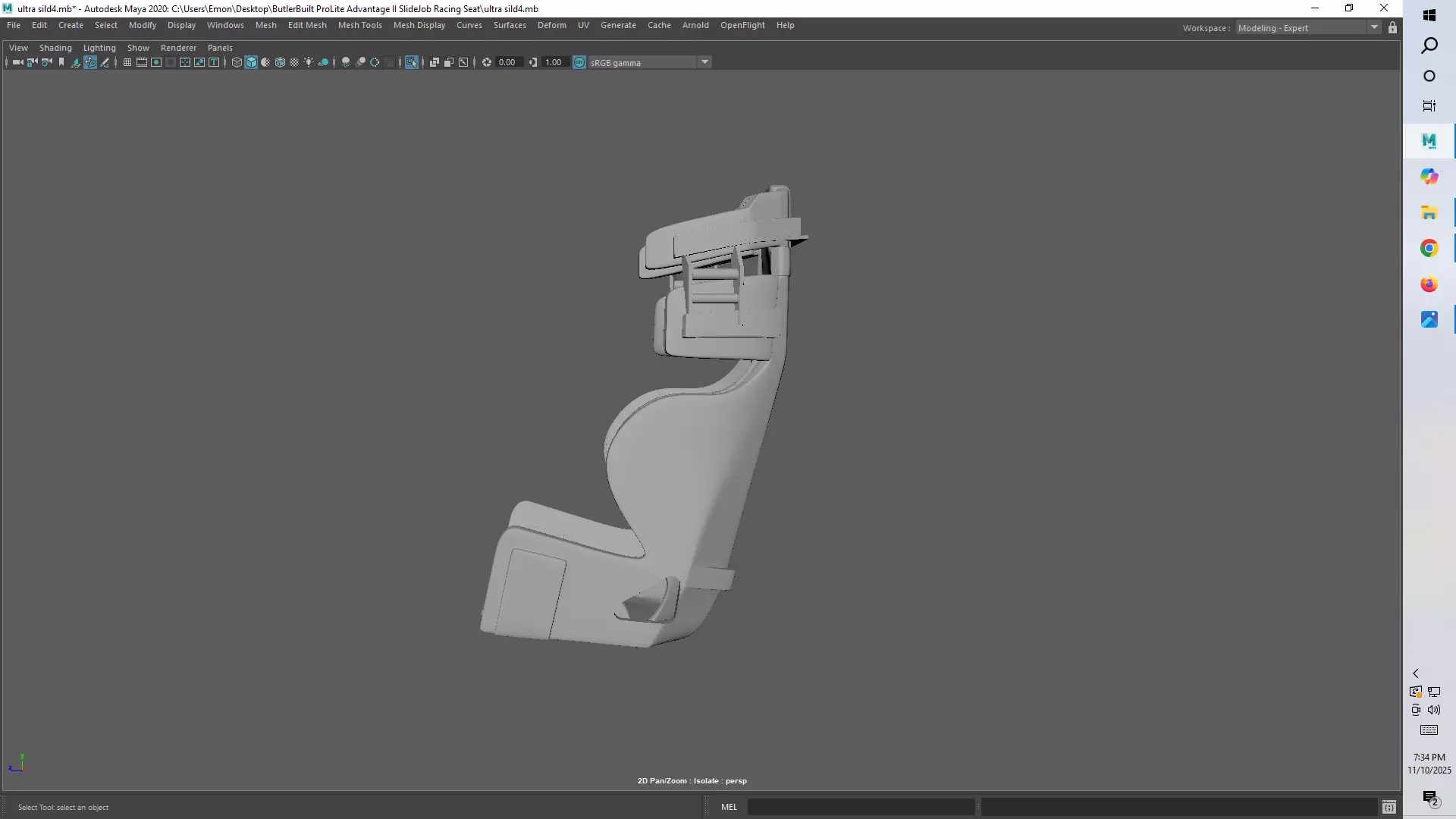 Ultra Shield VS Halo Full Containment Racing Seat 3D print model_7