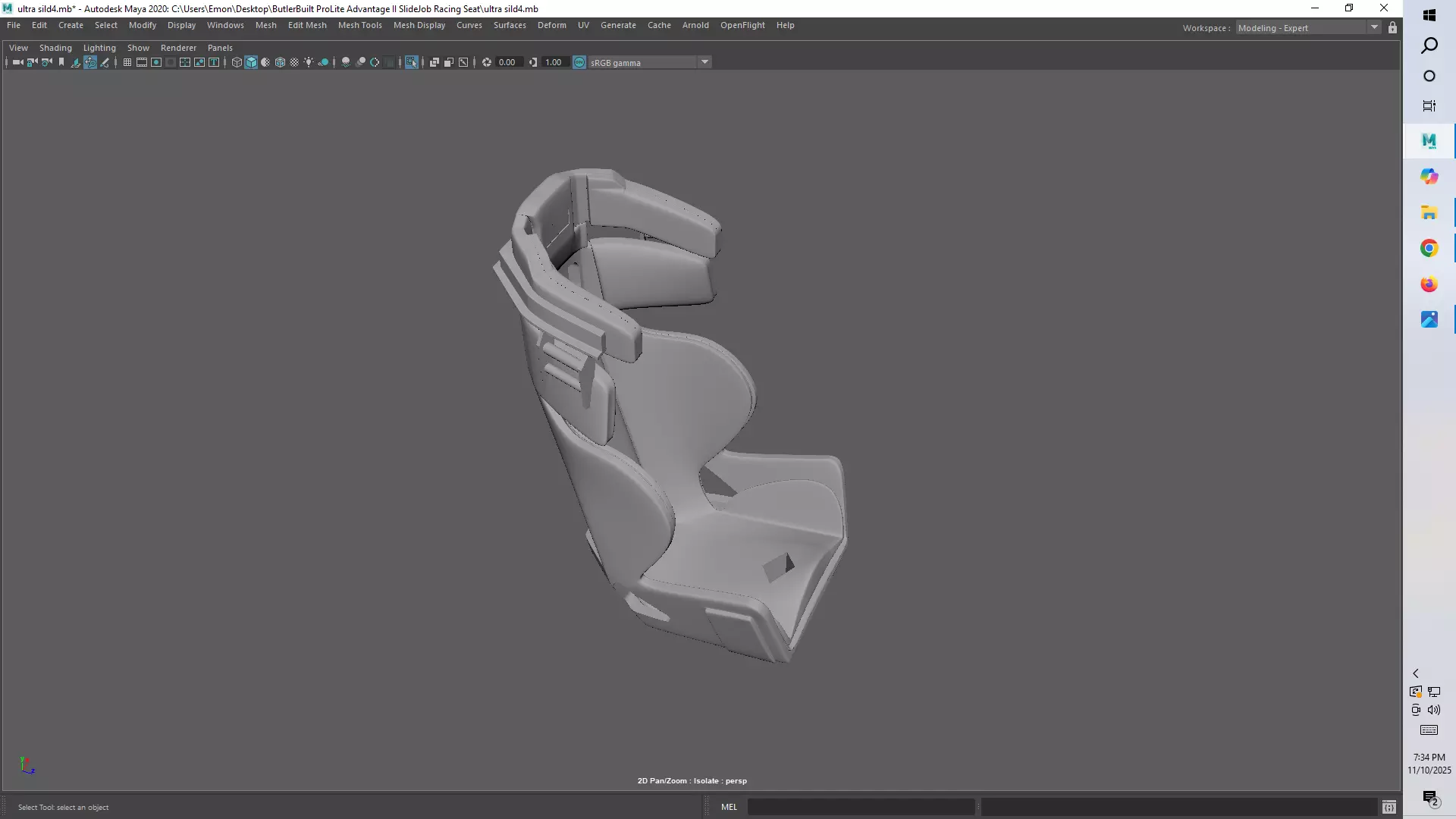 Ultra Shield VS Halo Full Containment Racing Seat 3D print model_10