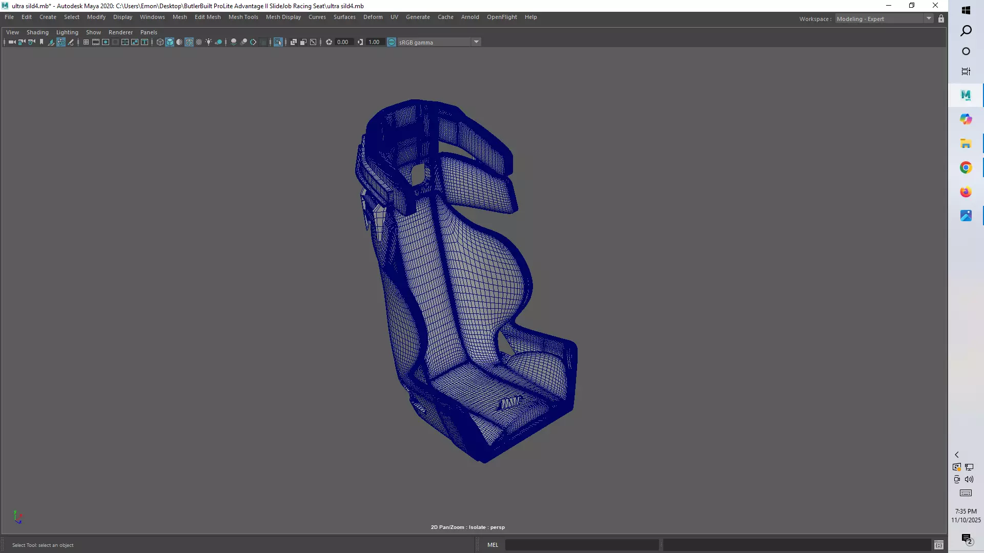 Ultra Shield VS Halo Full Containment Racing Seat 3D print model_5