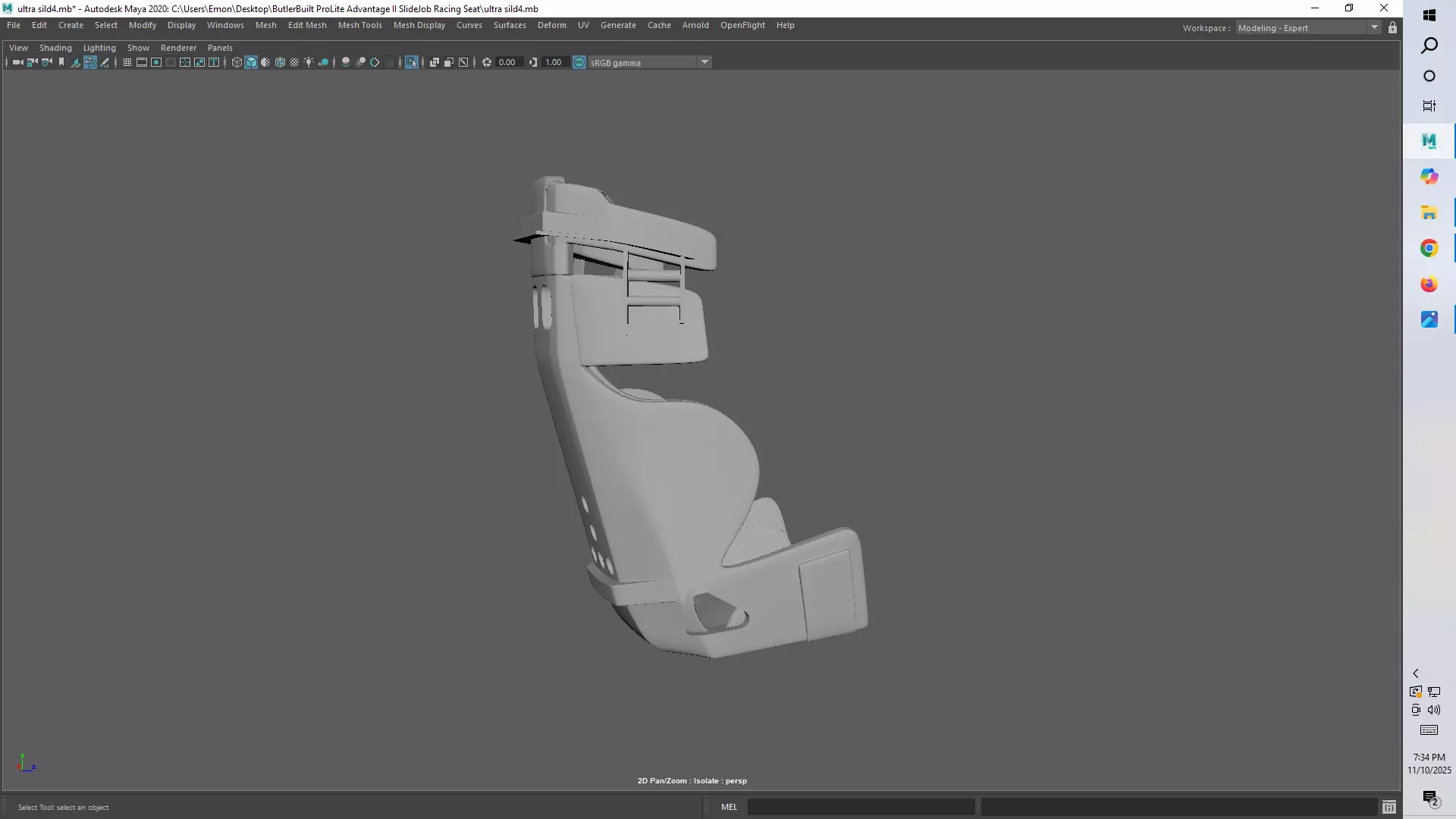 Ultra Shield VS Halo Full Containment Racing Seat 3D print model_9