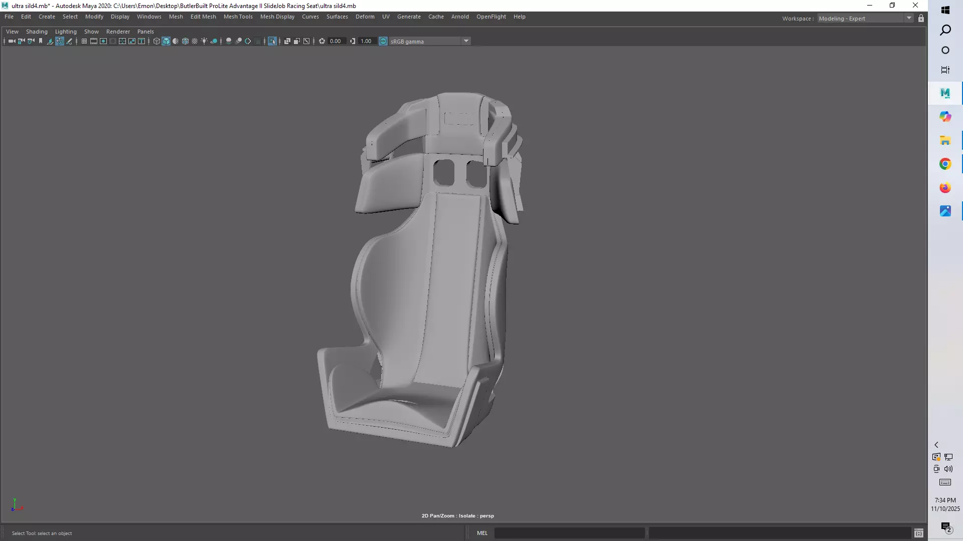 Ultra Shield VS Halo Full Containment Racing Seat 3D print model_6