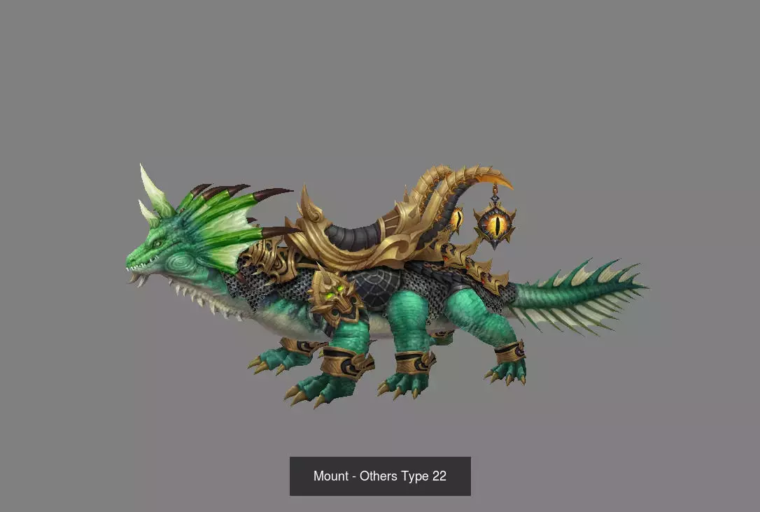 Pack of 30 Stylized Fantasy Mounts 3D Model Collection_41
