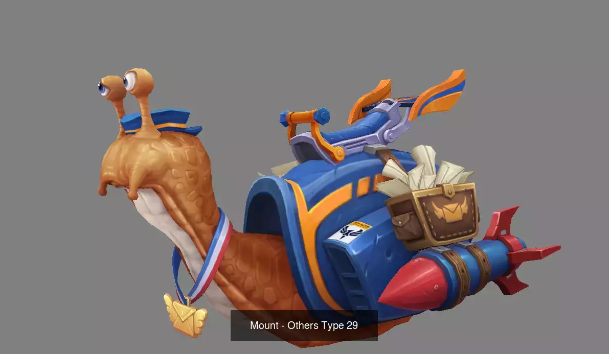 Pack of 30 Stylized Fantasy Mounts 3D Model Collection_34