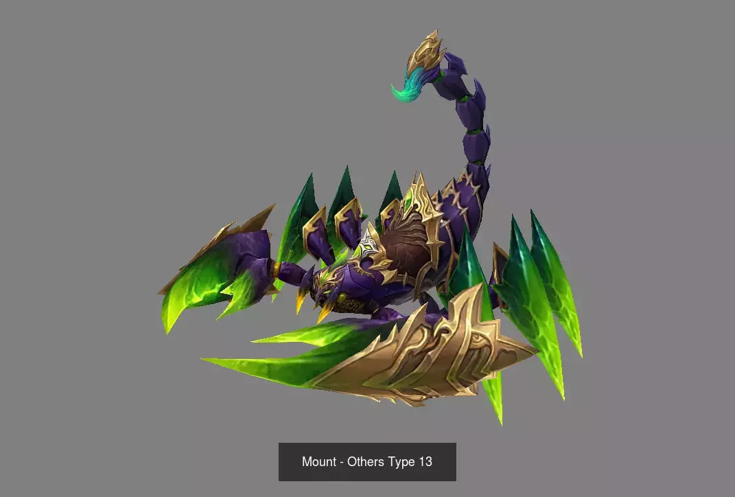 Pack of 30 Stylized Fantasy Mounts 3D Model Collection_51