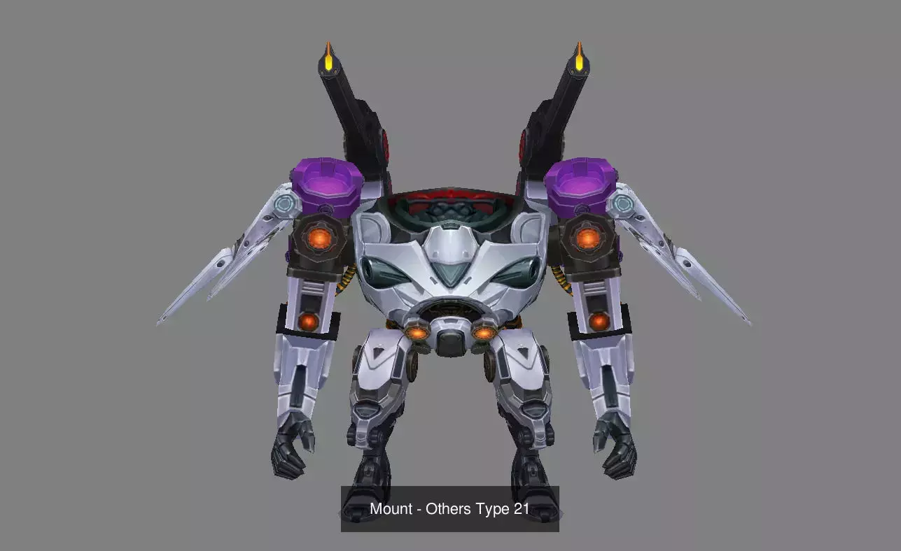 Pack of 30 Stylized Fantasy Mounts 3D Model Collection_42