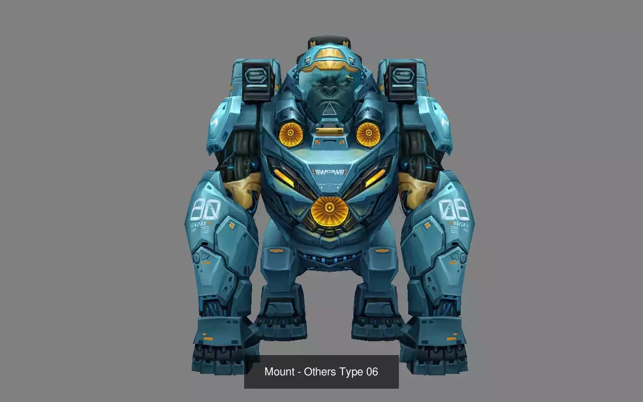 Pack of 30 Stylized Fantasy Mounts 3D Model Collection_57