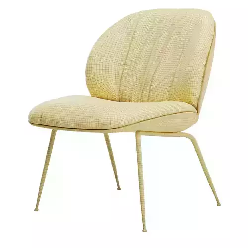 Beetle Soft Lounge Chair 3D model 6