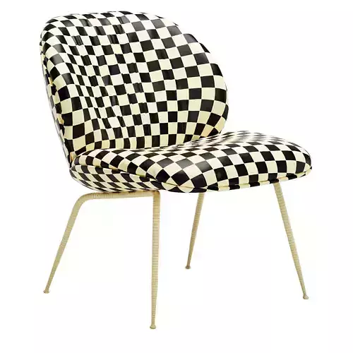 Beetle Soft Lounge Chair 3D model 5