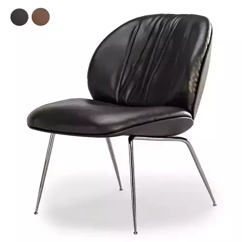 Beetle Soft Lounge Chair 3D model 2