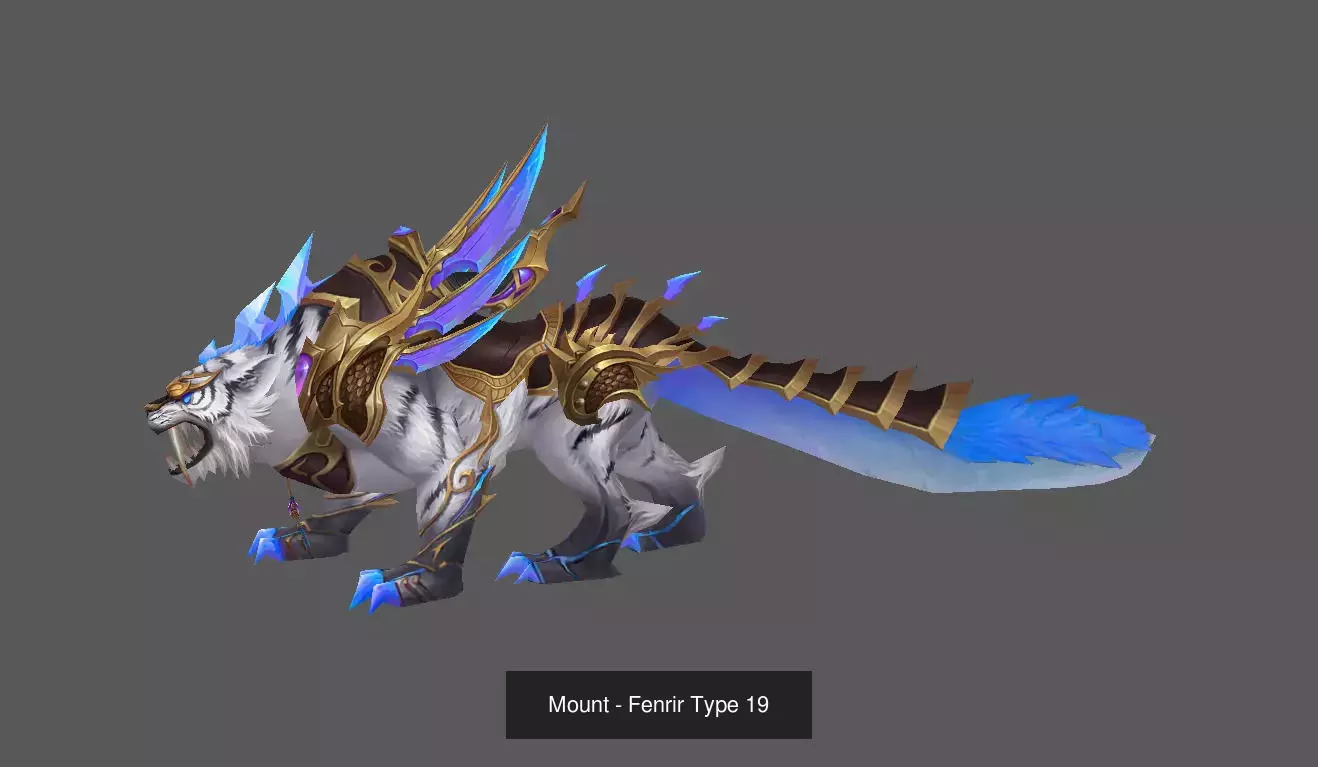 Fantasy Fenrir Mounts Pack - Volume 02 3D Model Collection_13
