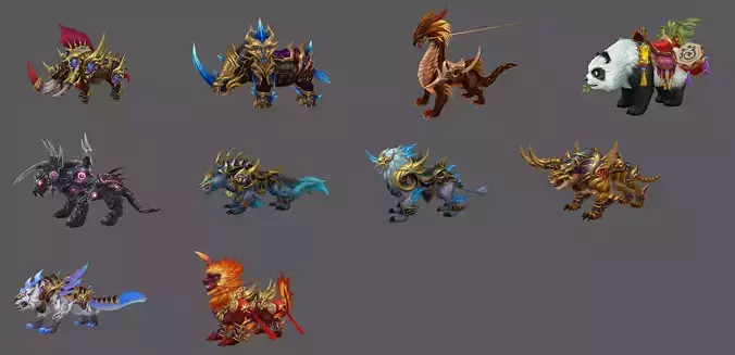 Fantasy Fenrir Mounts Pack - Volume 02