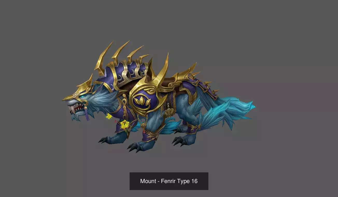 Fantasy Fenrir Mounts Pack - Volume 02 3D Model Collection_16