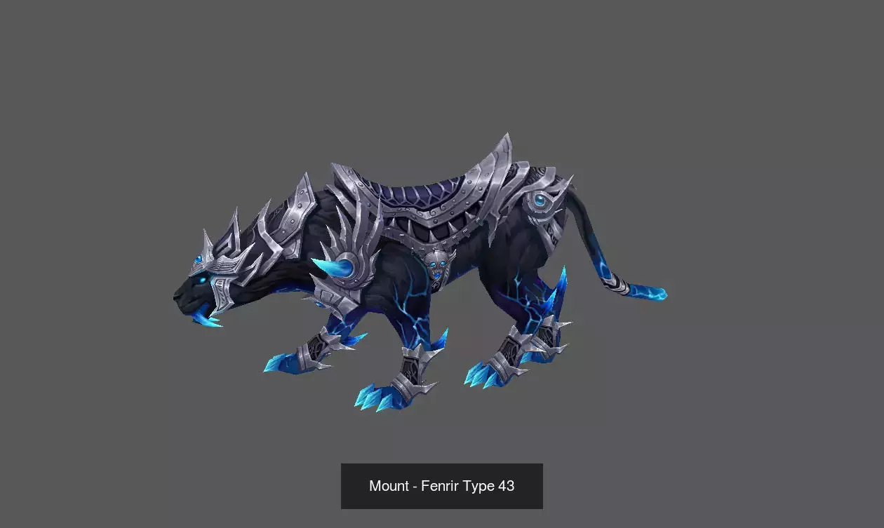 Fantasy Fenrir Mounts Pack - Volume 05 3D Model Collection_19