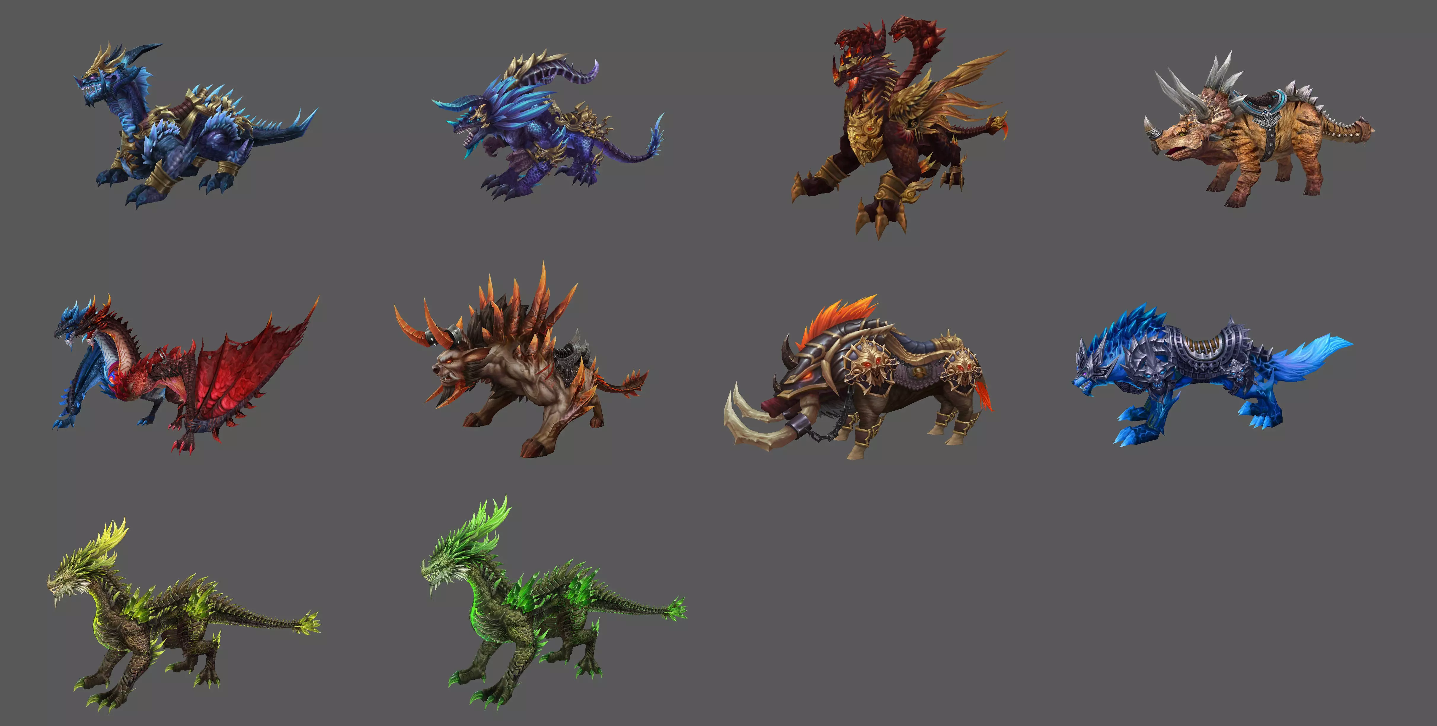 Fantasy Fenrir Mounts Pack - Volume 06 3D Model Collection_0