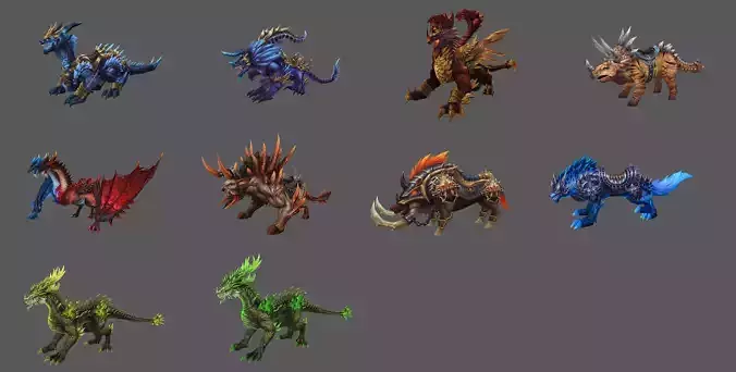 Fantasy Fenrir Mounts Pack - Volume 06