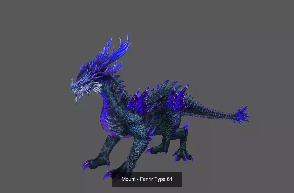 Fantasy Fenrir Mounts Pack - Volume 07 3D Model Collection_18