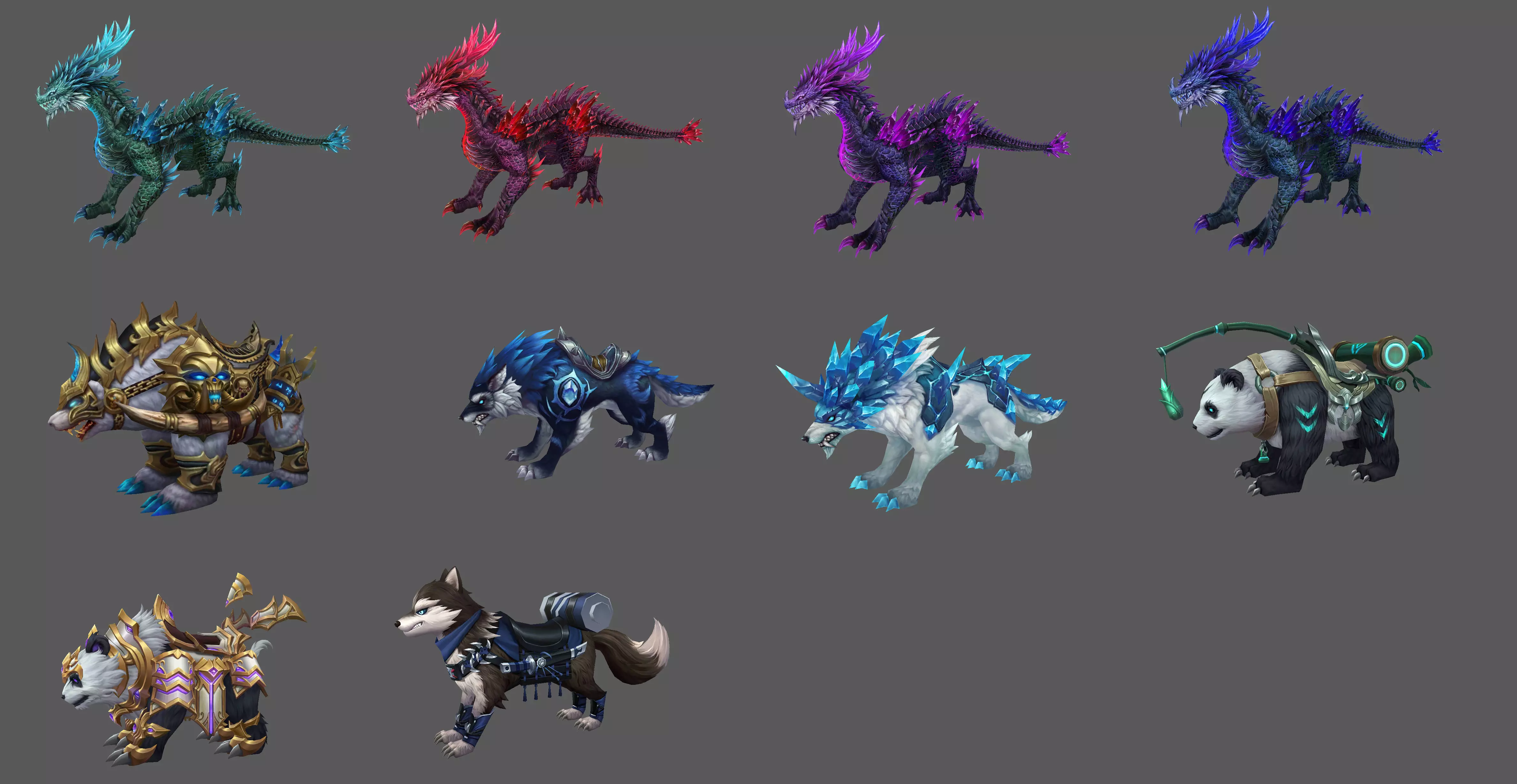 Fantasy Fenrir Mounts Pack - Volume 07 3D Model Collection_0