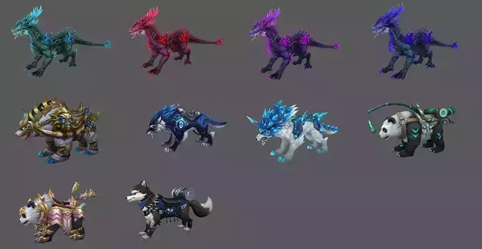Fantasy Fenrir Mounts Pack - Volume 07