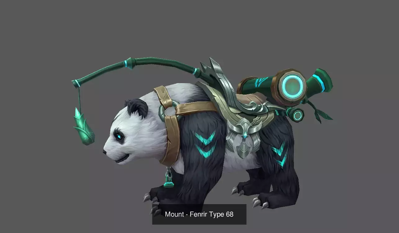 Fantasy Fenrir Mounts Pack - Volume 07 3D Model Collection_14