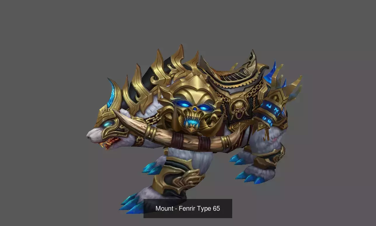 Fantasy Fenrir Mounts Pack - Volume 07 3D Model Collection_17