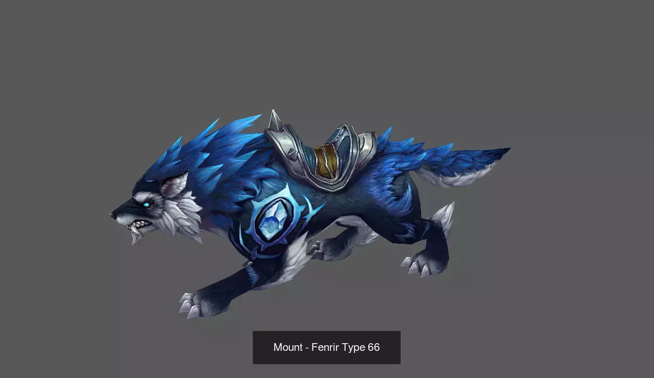 Fantasy Fenrir Mounts Pack - Volume 07 3D Model Collection_16