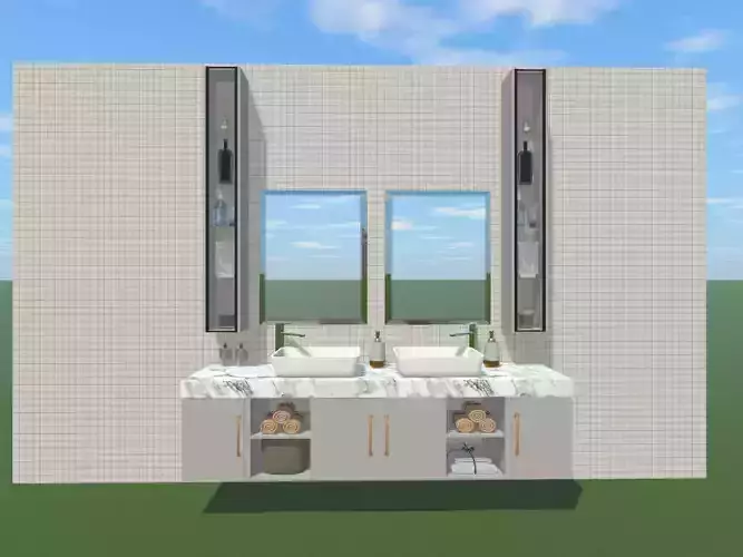 SLEEK MODERN DOUBLE VANITY