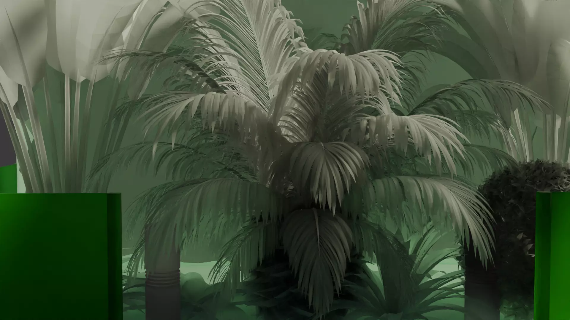 Garden Indoor - Game Ready 3D Model Low-poly 3D model_3