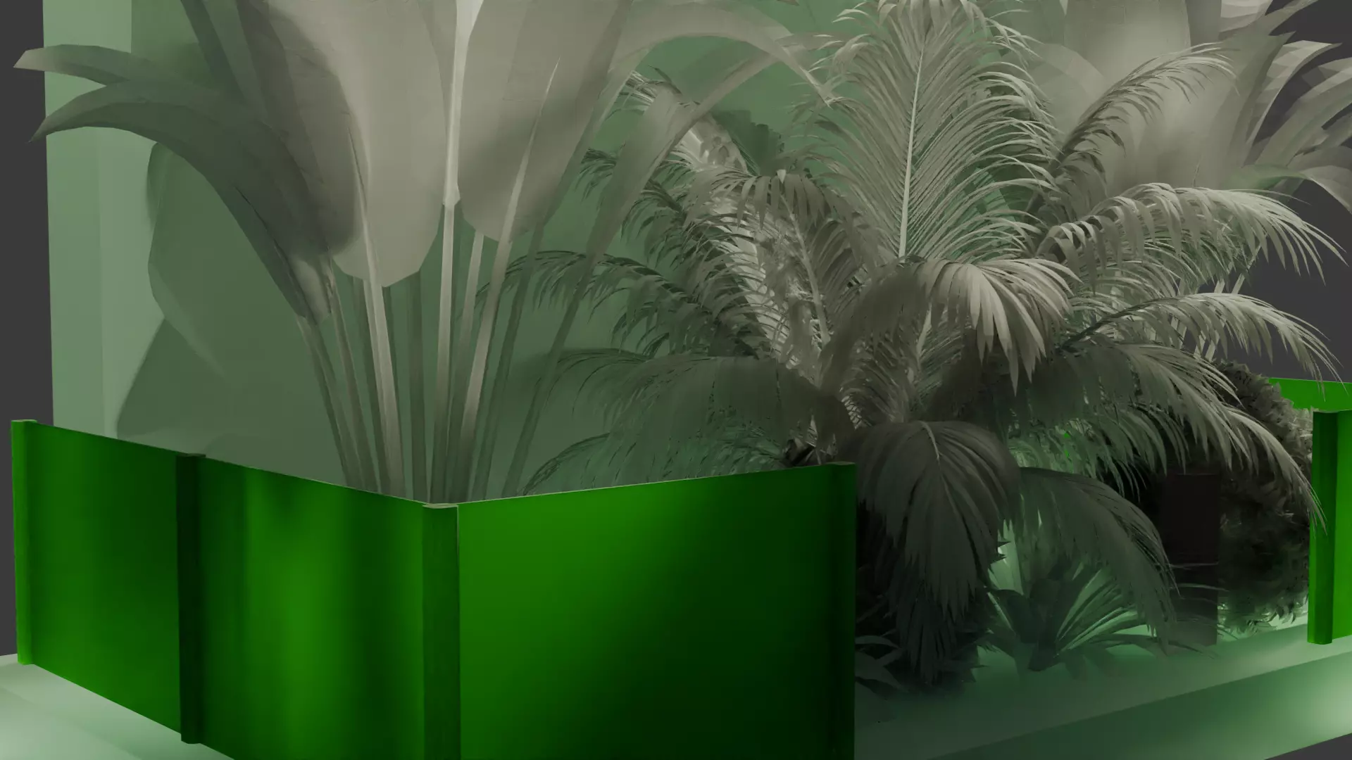 Garden Indoor - Game Ready 3D Model Low-poly 3D model_2