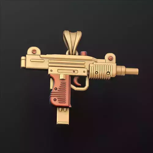 Gun Mini Uzi Pendant