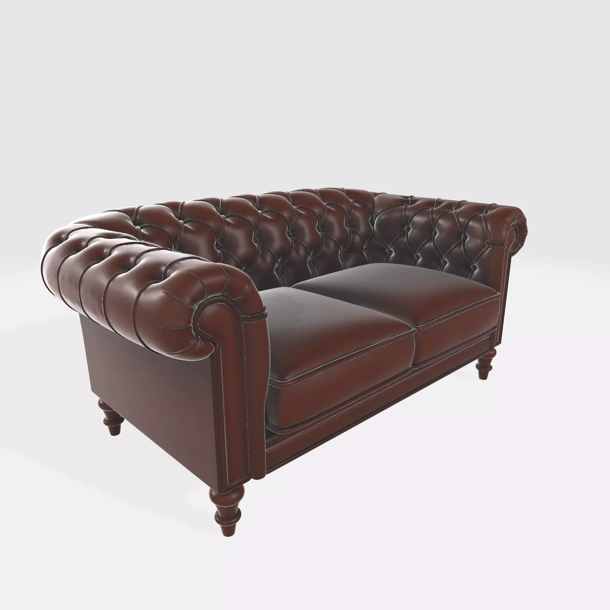 Sofa 54 Low-poly 3D model_1