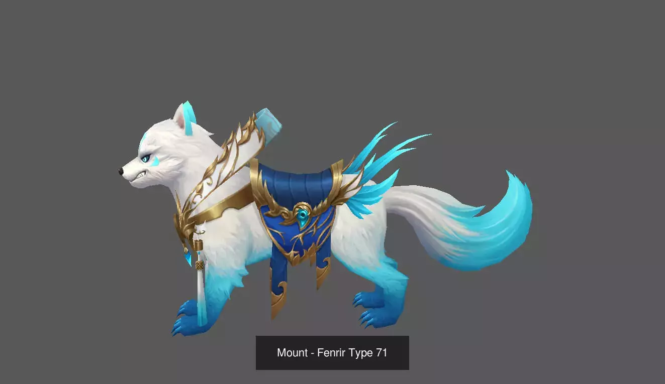 Fantasy Fenrir Mounts Pack - Volume 08 3D Model Collection_21